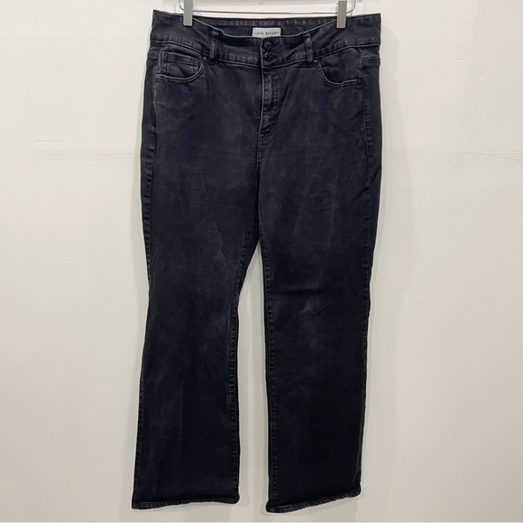 Lane Bryant Magic Waistband Tighter Tummy High Rise Boot Jeans Washed Black 18 - Picture 1 of 10